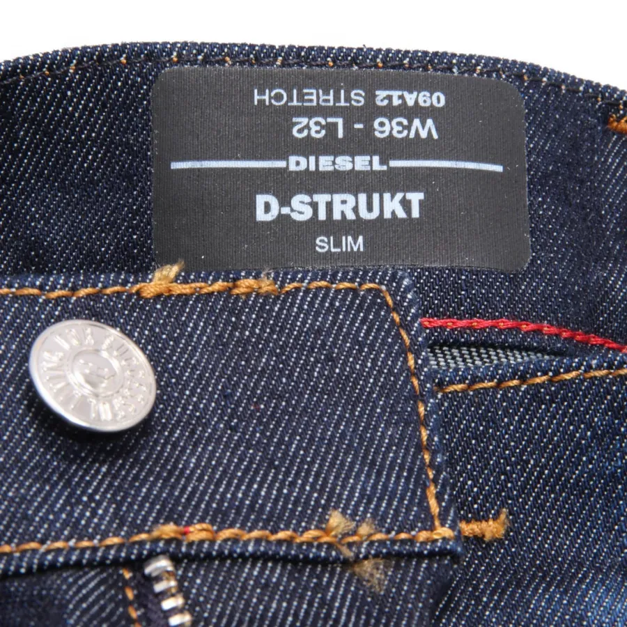0656AI jeans uomo DIESEL D-STRUKT man denim trouser slim fit blue