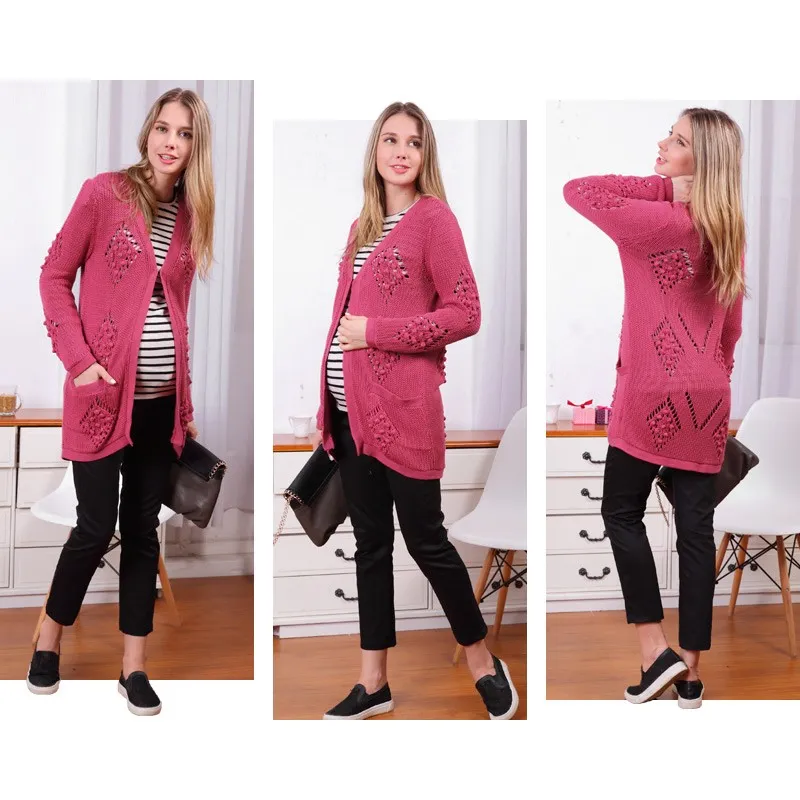 Cardigan Lungo Premaman in Cotone Biologico 