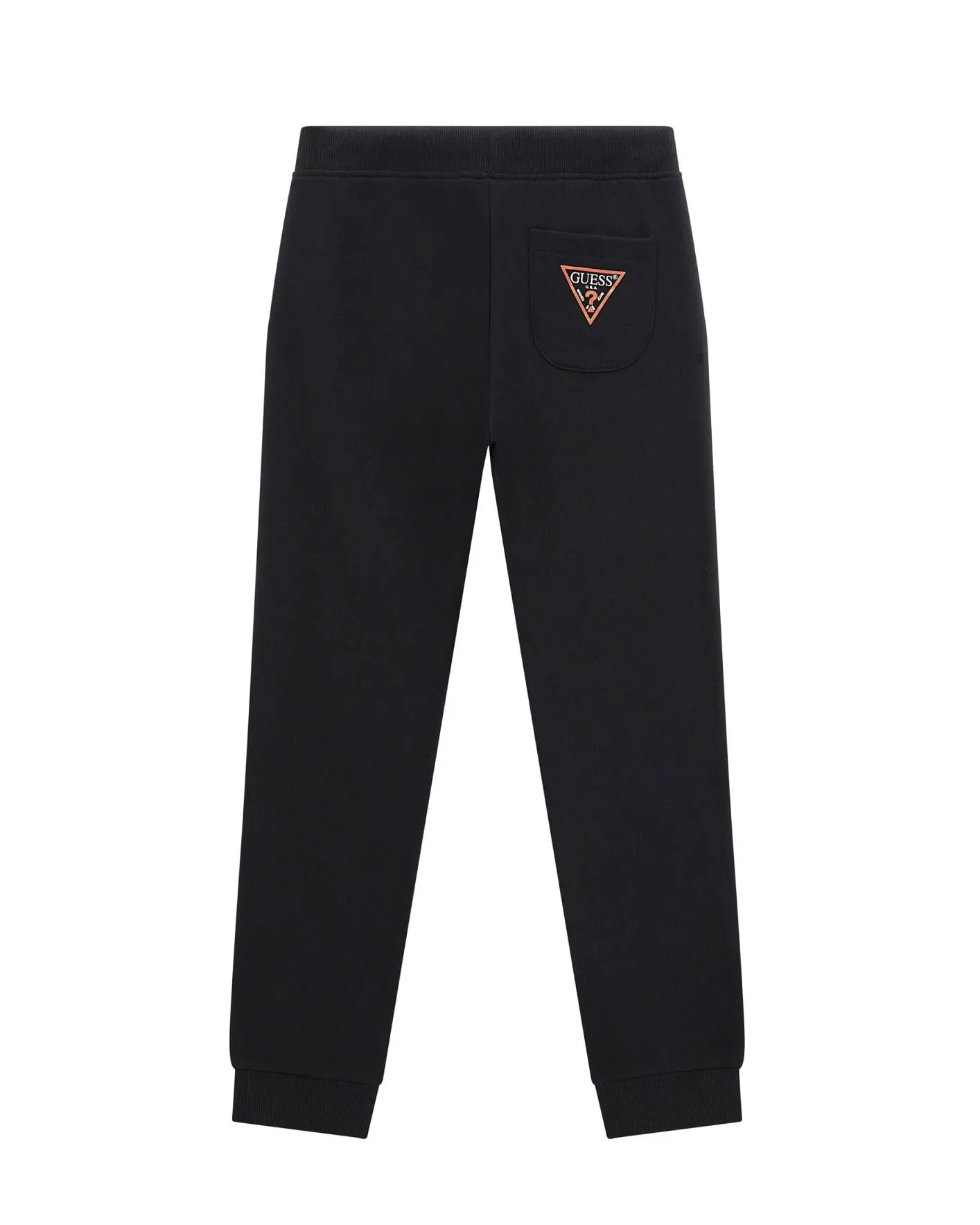 Pantalone nero in felpa di cotone con coulisse 10-16 anni