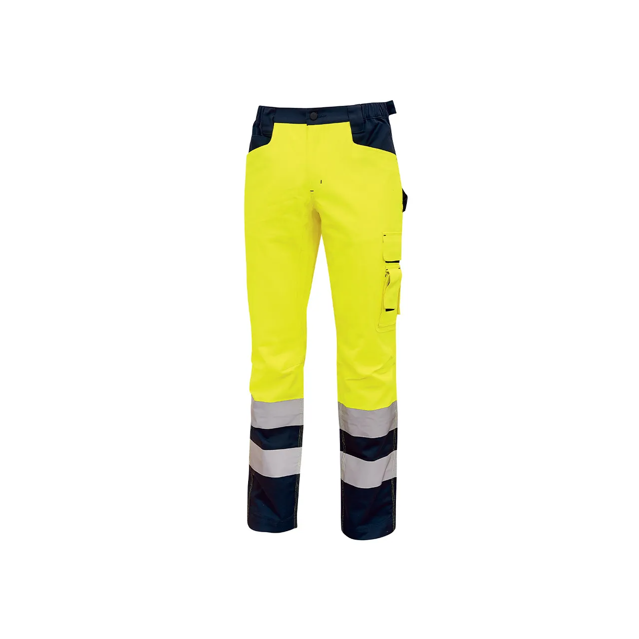 Pantaloni da lavoro Hi - Light Colore giallo 40% poliestere, 60% cotone, lunghezza 33poll Alta visibilità 30 →