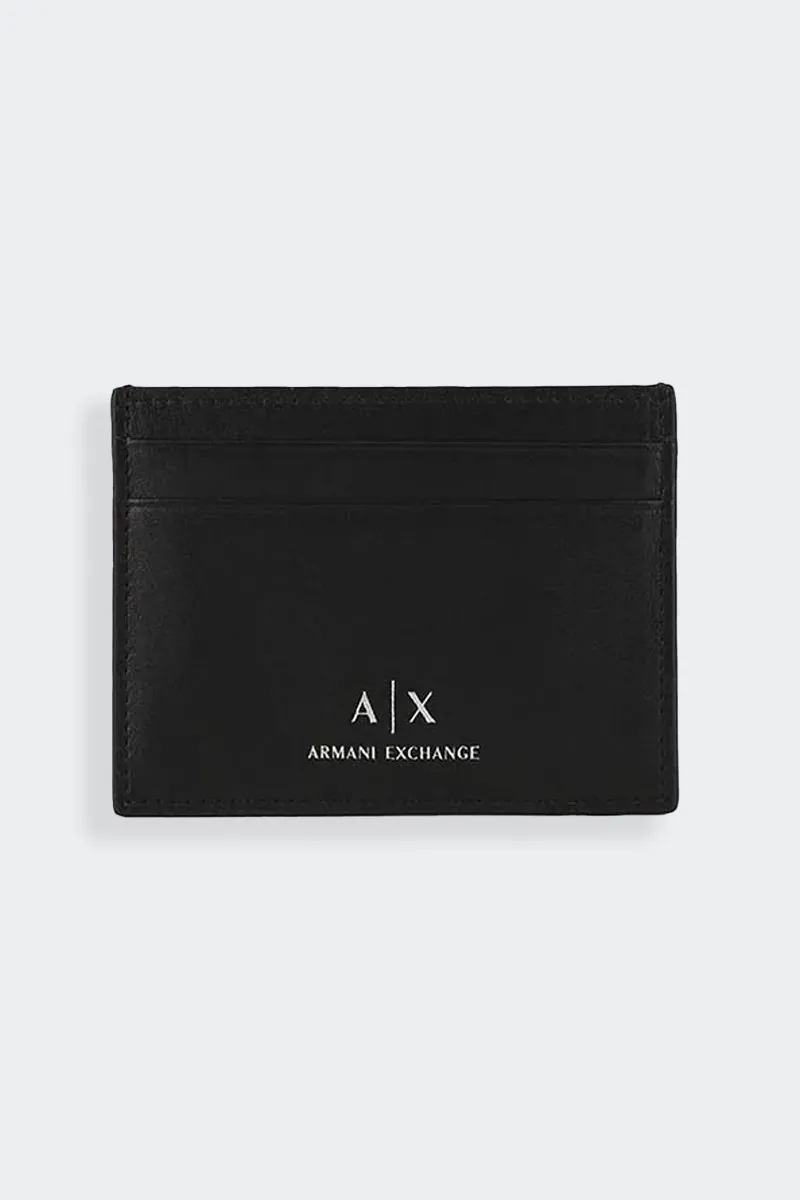 PORTA CARTE IN PELLE NERO