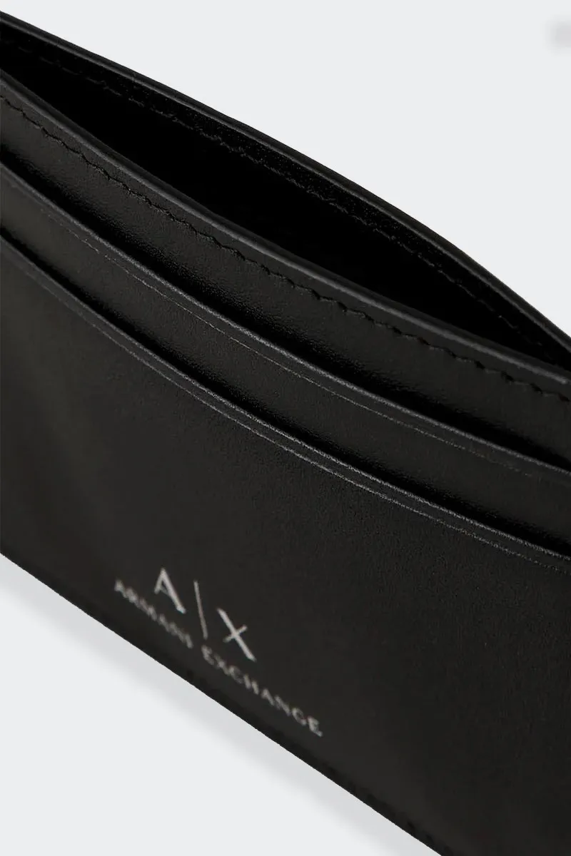 PORTA CARTE IN PELLE NERO