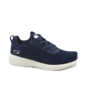 SKECHERS 232290 SQUAD navy scarpe uomo sneakers lacci memory