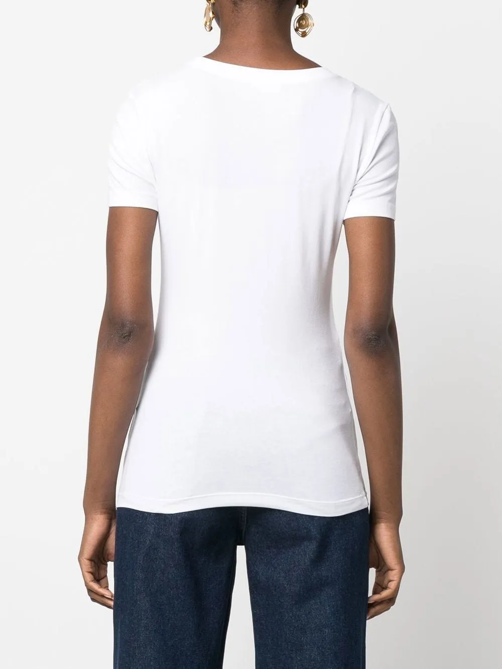 T-Shirt with Love Moschino Print / White